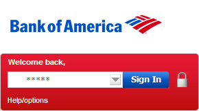  修改 Bank of America 网上银行安全设置
