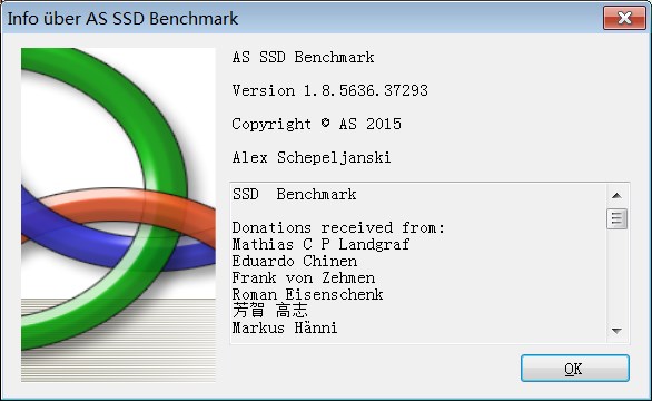 AS SSD Benchmark 1.8 （SSD硬盘4K对齐检测、硬盘测速）